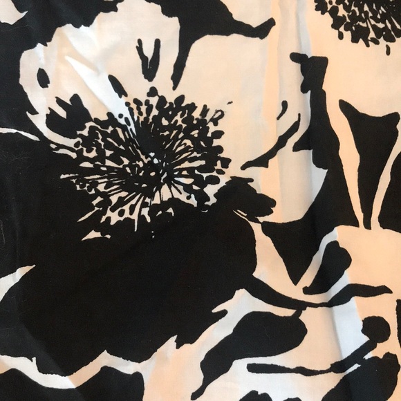 Floral sundress M black & white empire waist Taboo - Picture 3 of 5